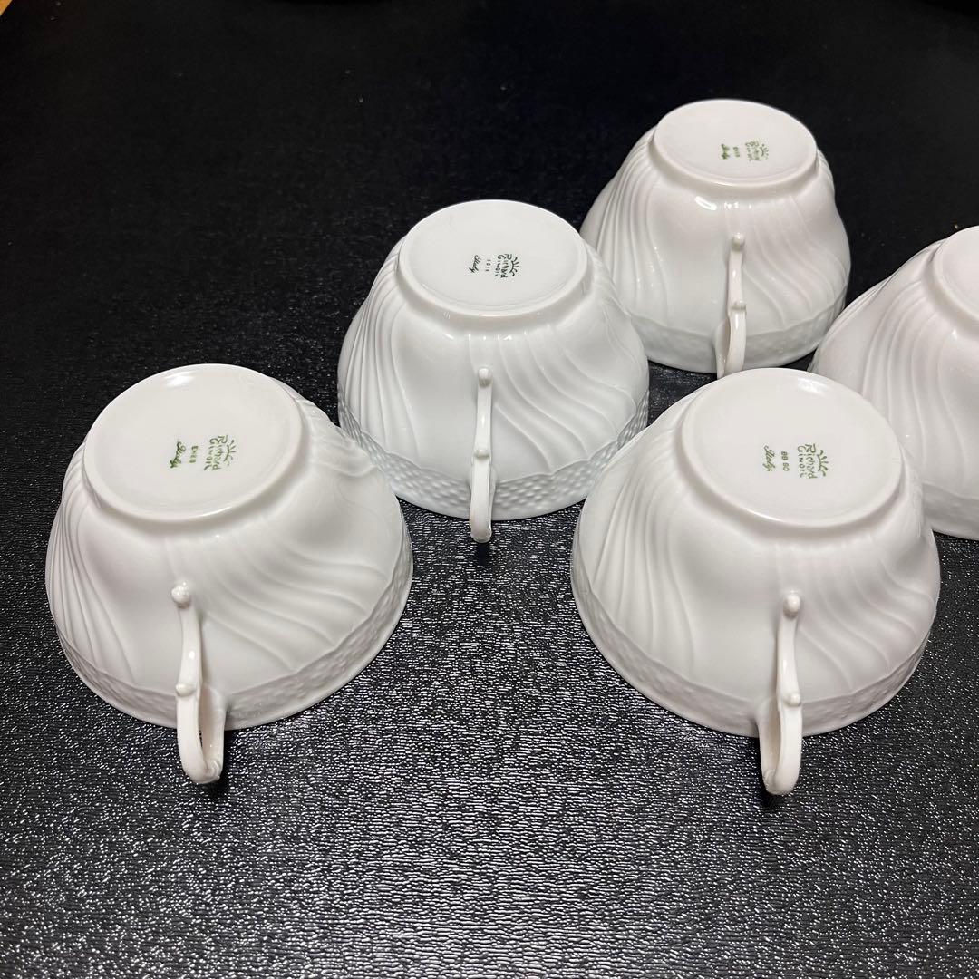 リチャードジノリ　ベッキオホワイト　カップ&ソーサー　6客セット