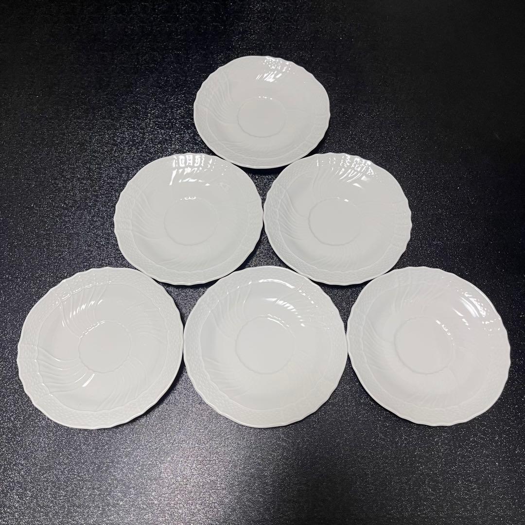 リチャードジノリ　ベッキオホワイト　カップ&ソーサー　6客セット