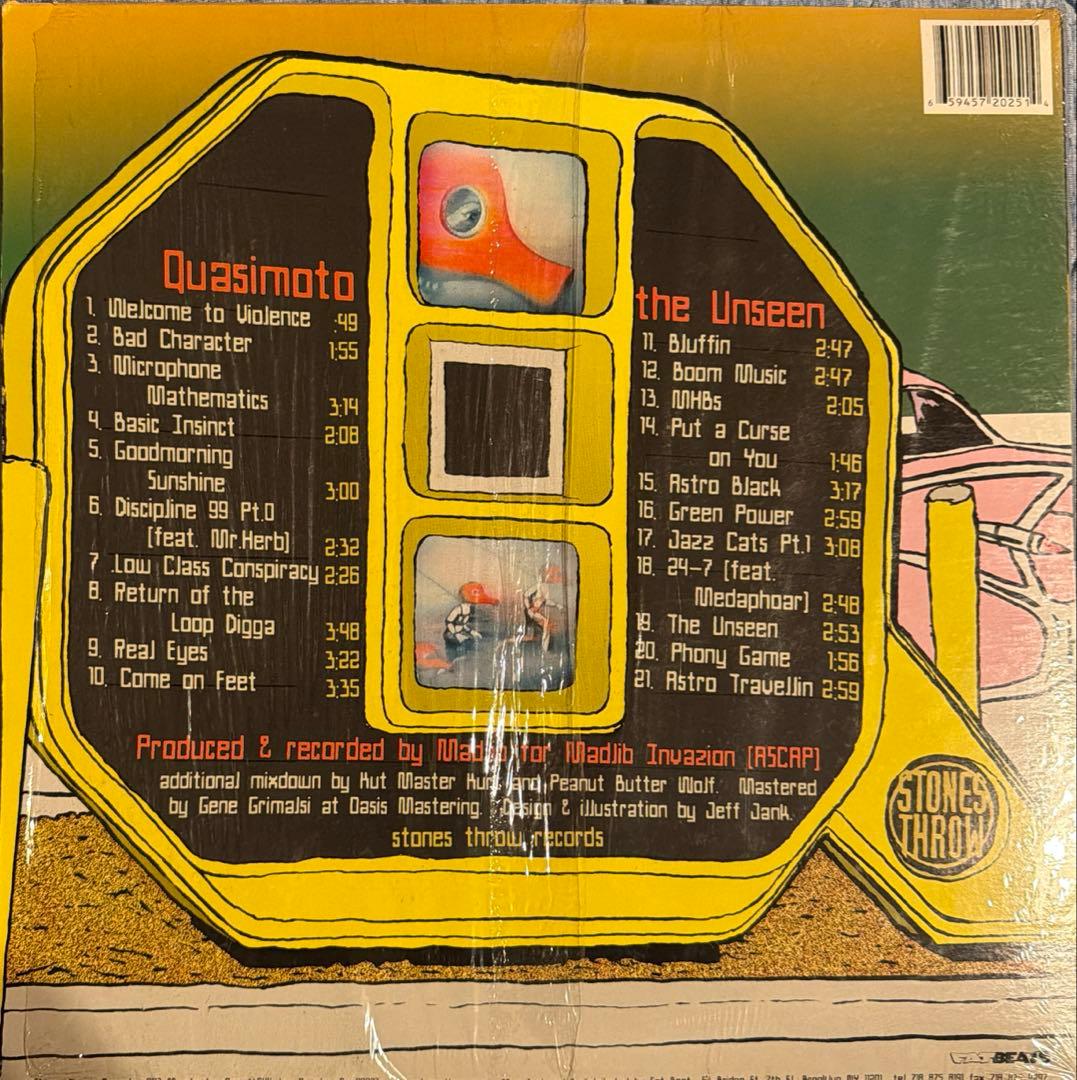 Quasimoto - The Unseen 2LP USオリジナル盤