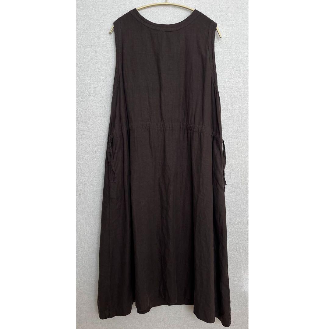 ネストローブ nest Robe 清水みさと グレー ノースリーブ　ワンピース