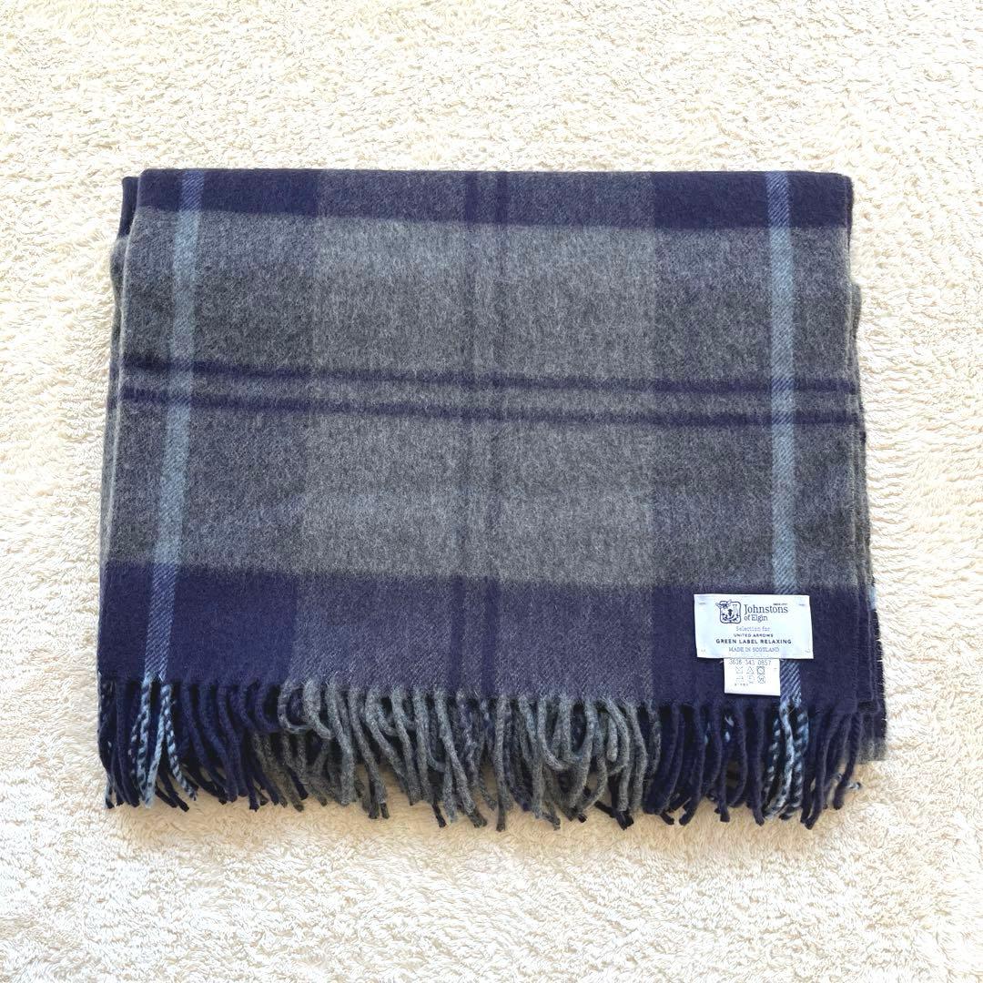ジョンストンズ ストール johnstones of Elginカシミヤ10%