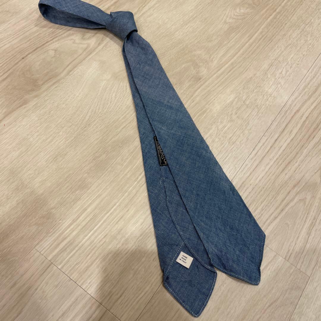 ダブルアールエル RRL シャンブレー イタリア製 hand made 美品