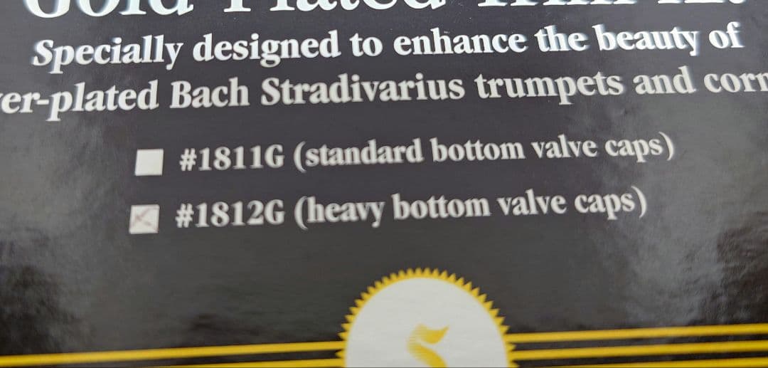 悠*様 Vincent Bach Gold-Plated Trim Kit