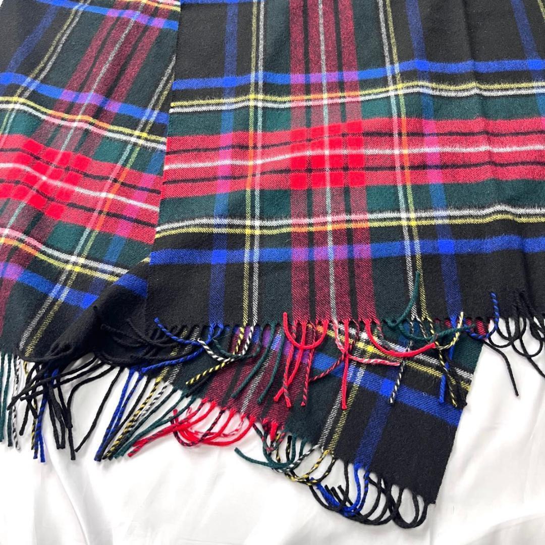 一度使用 ジョンストンズオブエルガンズ　無地　ストール　大判　カシミヤ１００％