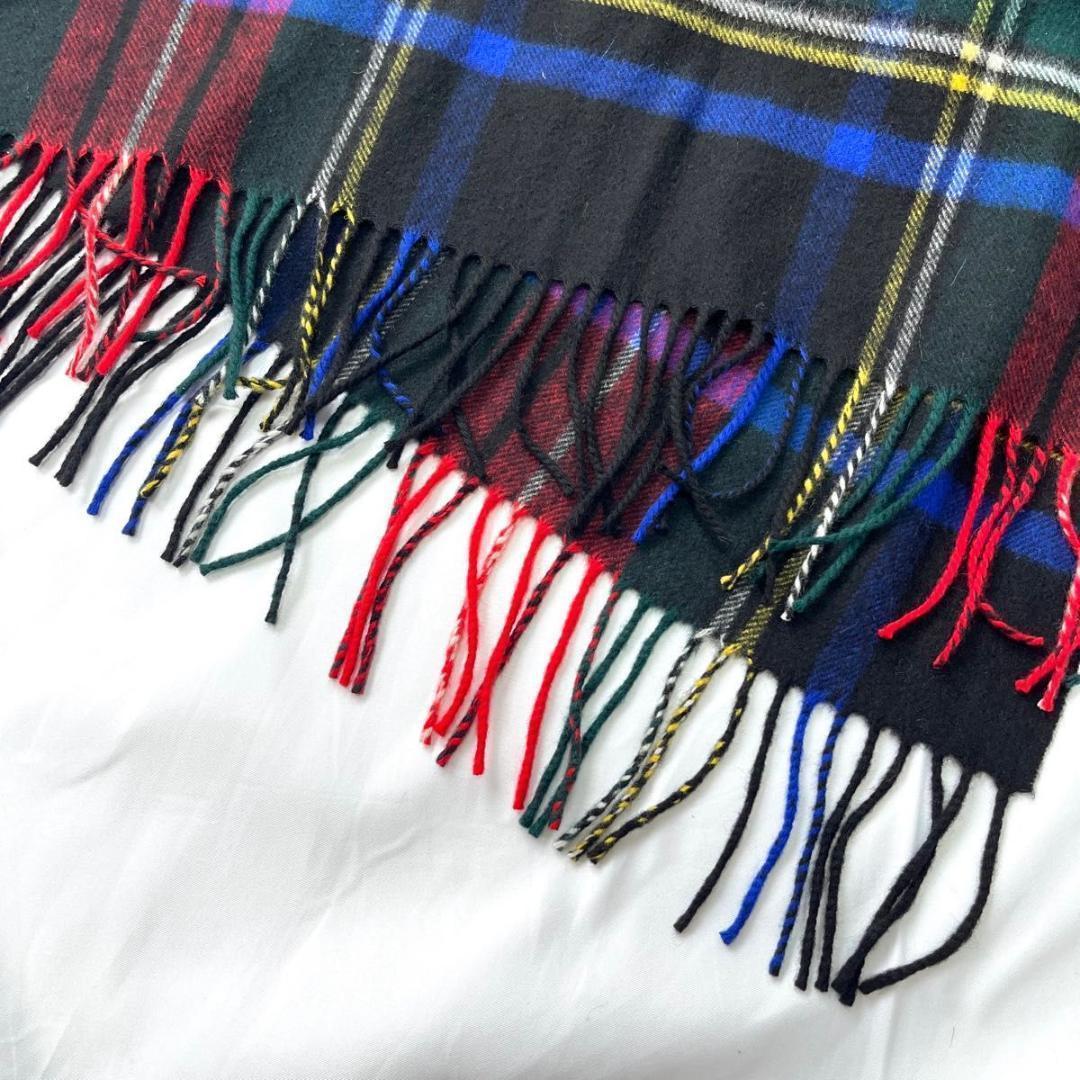 一度使用 ジョンストンズオブエルガンズ　無地　ストール　大判　カシミヤ１００％