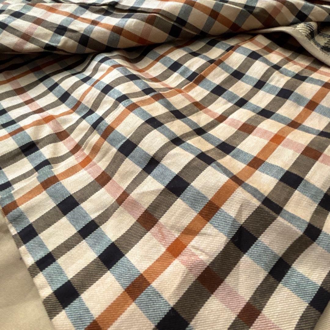 美品　DAKS ダックス　ステンカラーコート　ウールライナー　ベルト付き　大きい