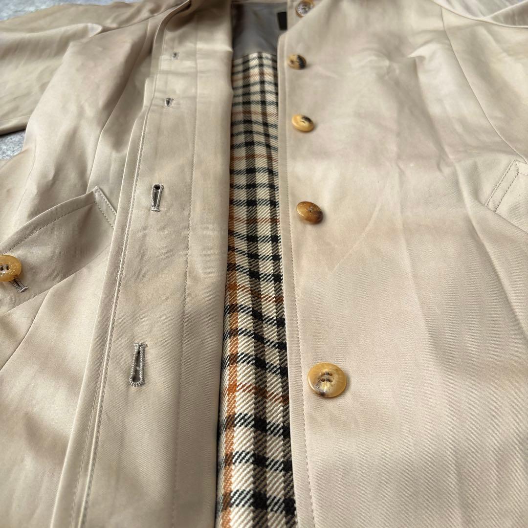 美品　DAKS ダックス　ステンカラーコート　ウールライナー　ベルト付き　大きい