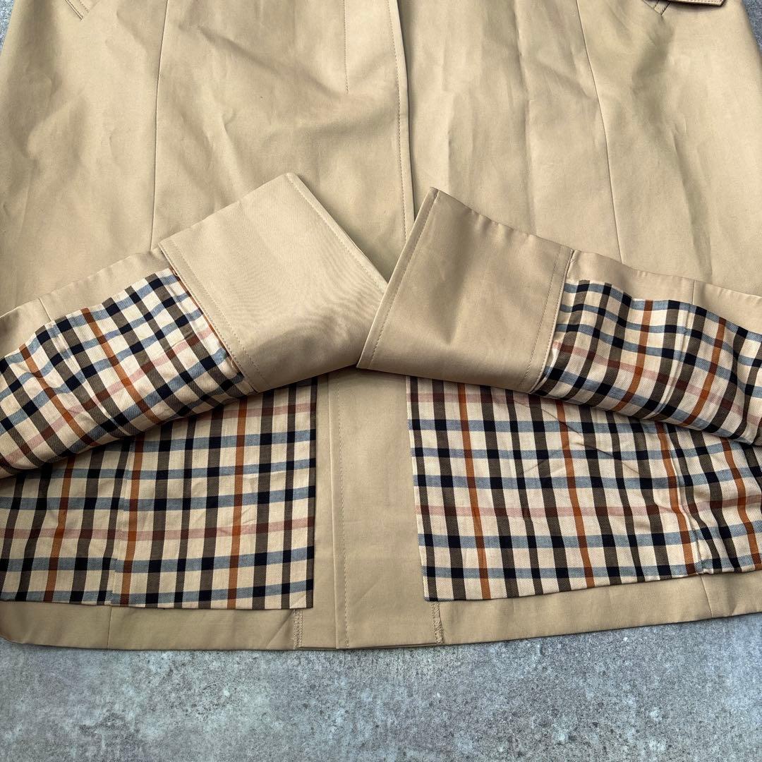 美品　DAKS ダックス　ステンカラーコート　ウールライナー　ベルト付き　大きい