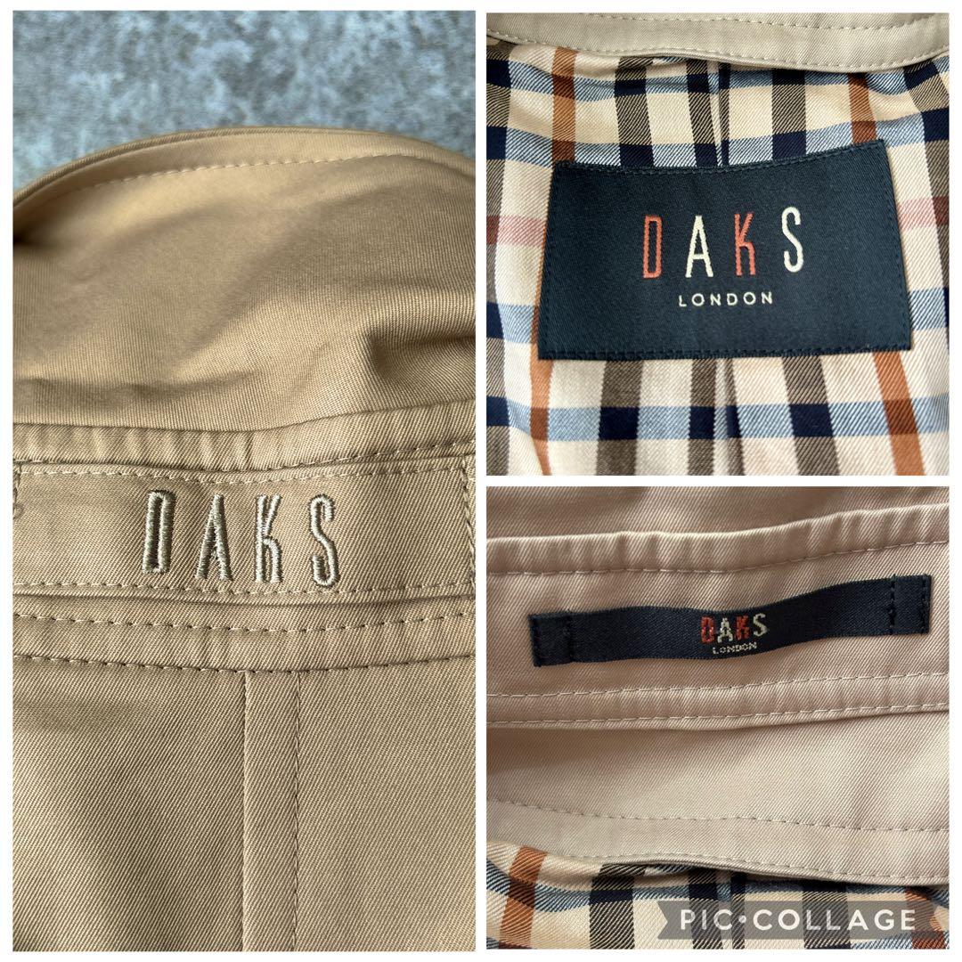 美品　DAKS ダックス　ステンカラーコート　ウールライナー　ベルト付き　大きい