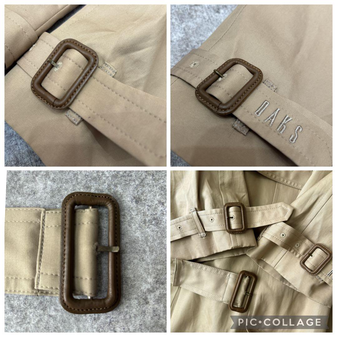 美品　DAKS ダックス　ステンカラーコート　ウールライナー　ベルト付き　大きい