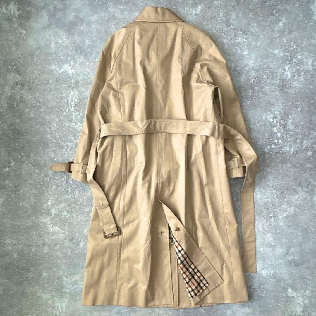 美品　DAKS ダックス　ステンカラーコート　ウールライナー　ベルト付き　大きい