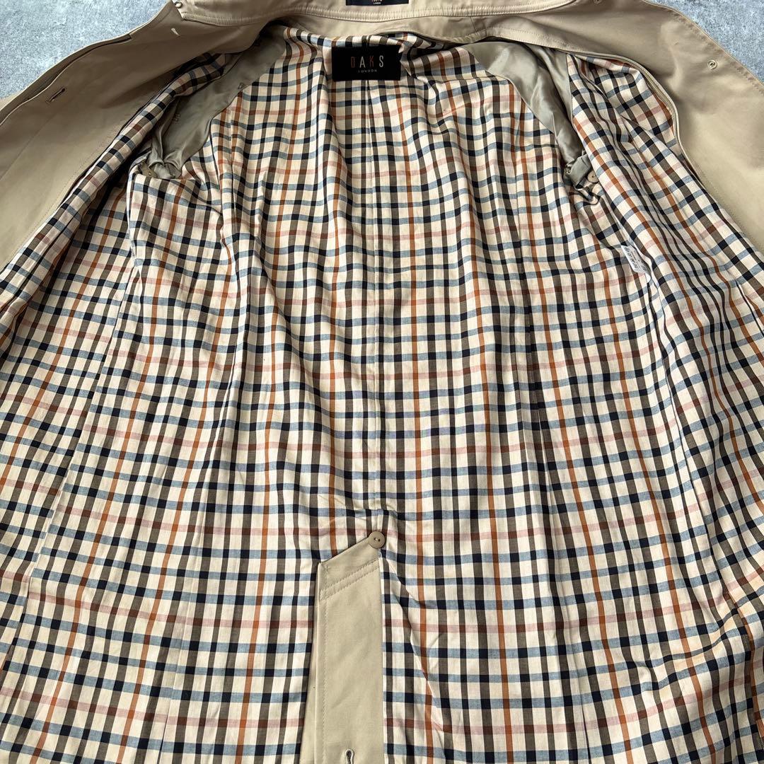 美品　DAKS ダックス　ステンカラーコート　ウールライナー　ベルト付き　大きい