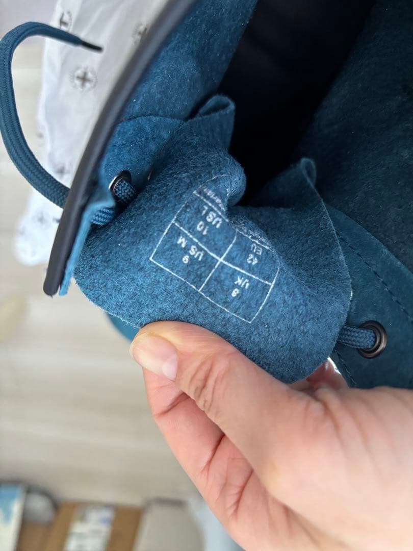 青いドクターマーチンスタイルブーツ UK 8