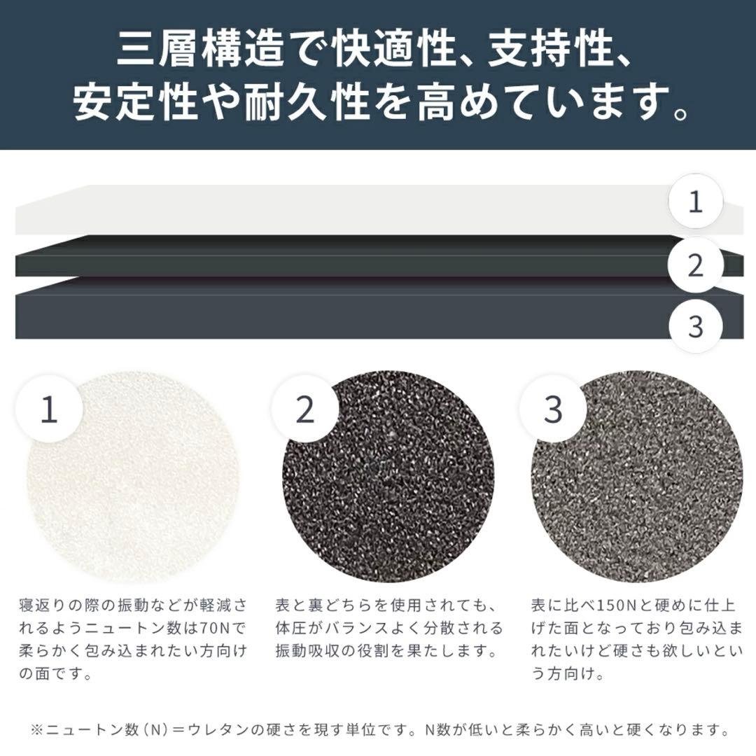 昭和西川　リバーシブルマットレス　eight sleep「moon」　シングル