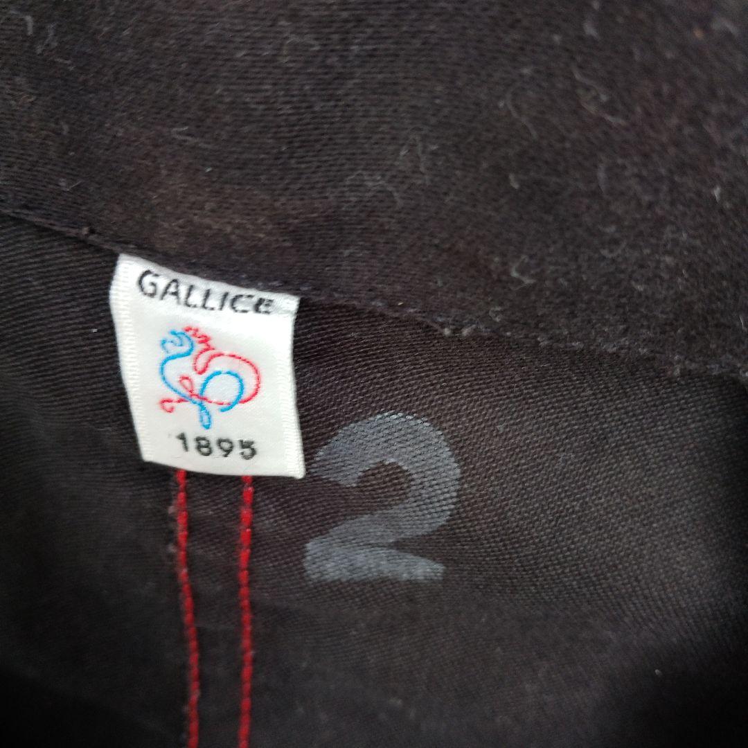 フランスメイドフレンチワーク ブラックモールスキン カバーオール GALLICE