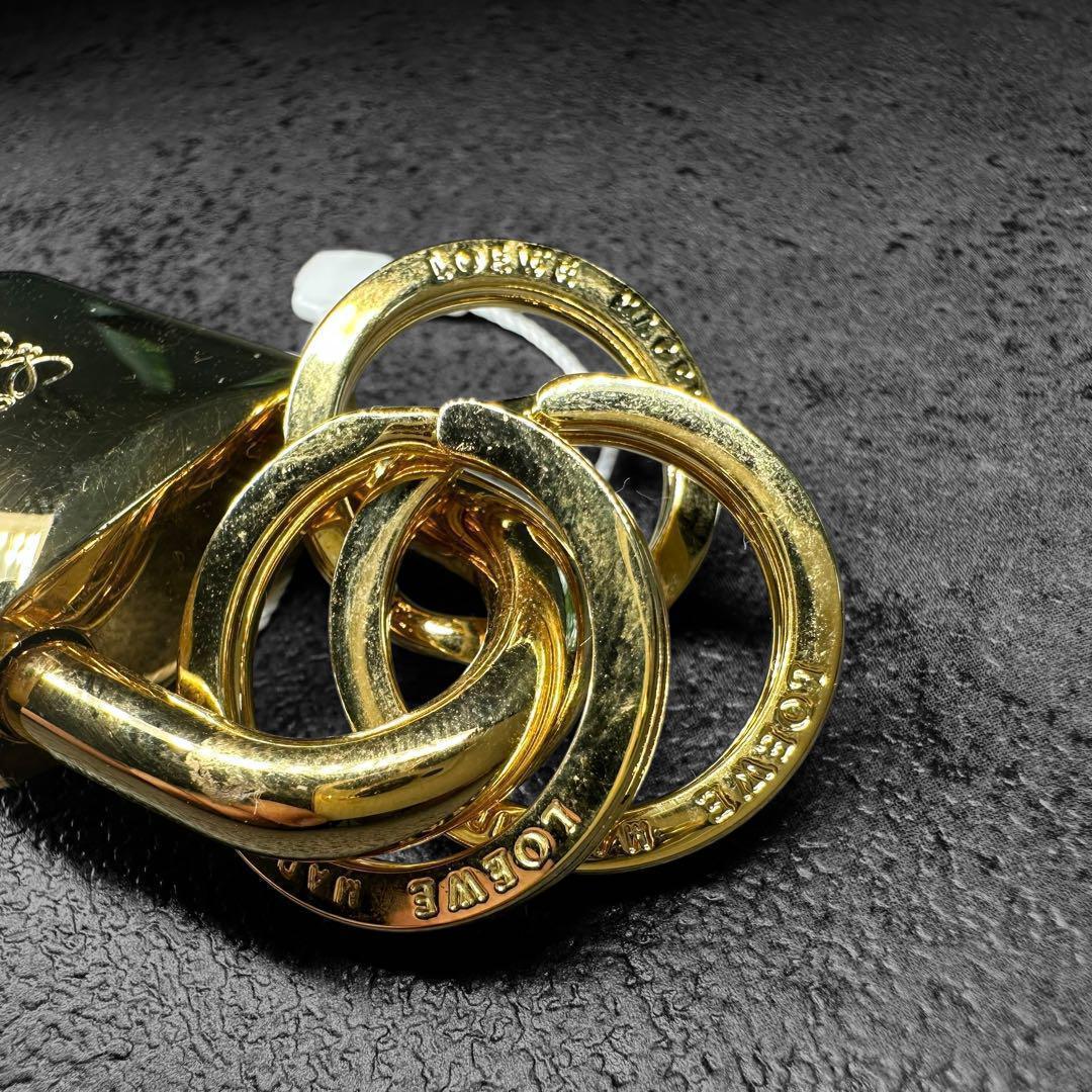 希少✨LOEWE 南京錠型　アナグラム　チャーム　キーリング　キーホルダー