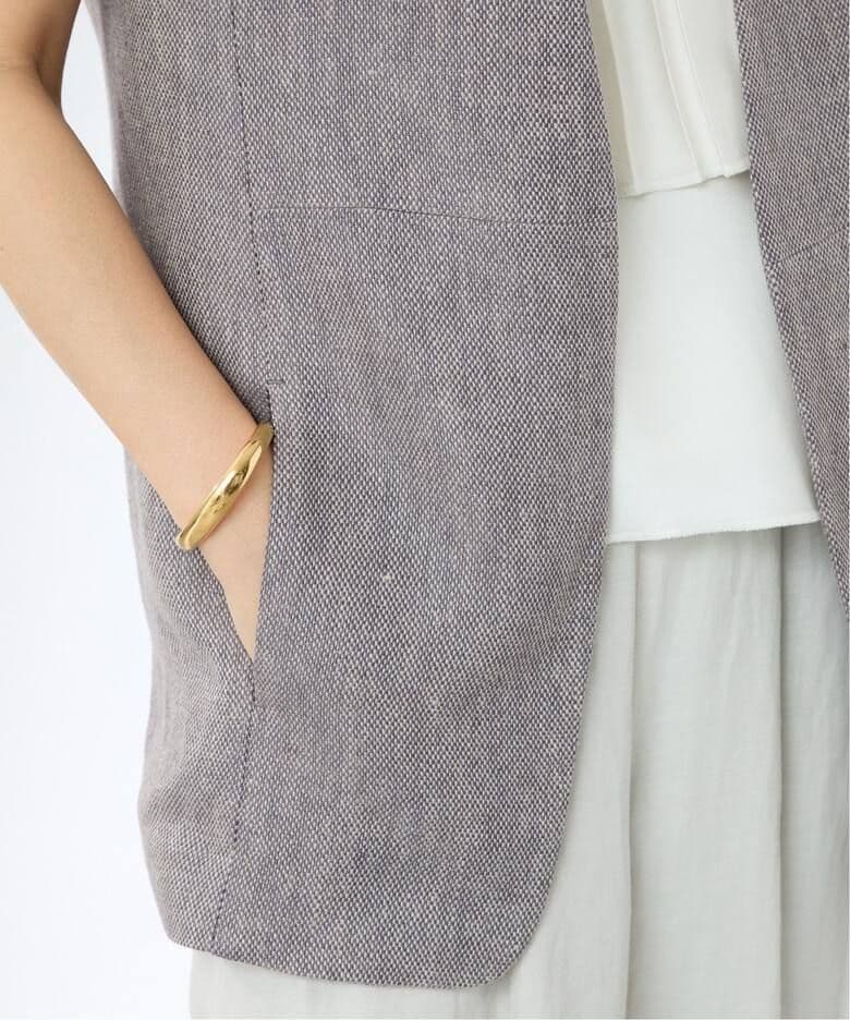 【VERMEIL par iena イエナ】リネンベスト