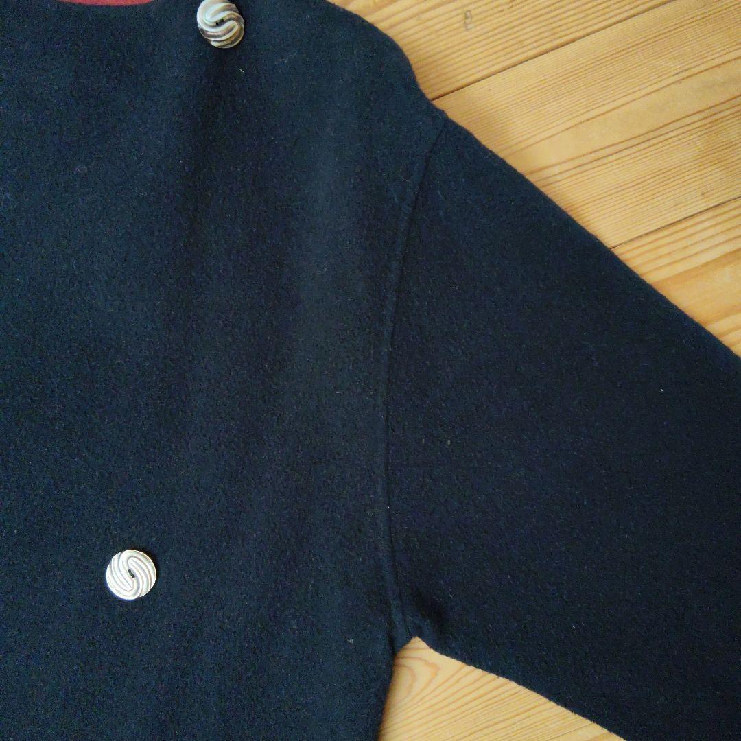 カシミヤ＆ウール　ダブルフェイス　リバーシブルコート　オーダーメイド　昭和レトロ