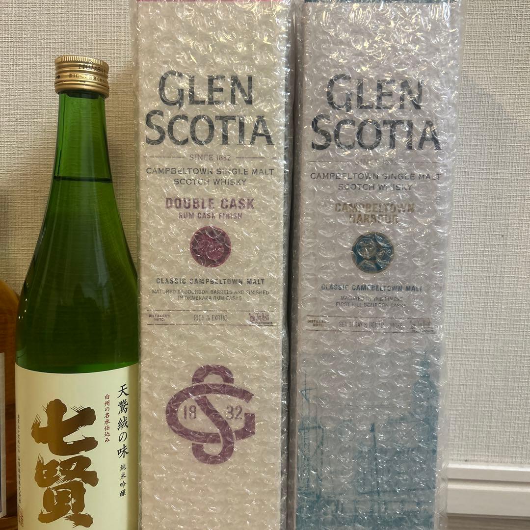 い*ぬ様 GLEN SCOTIA を含むウィスキー3本　日本酒1本の合計4本セッ
