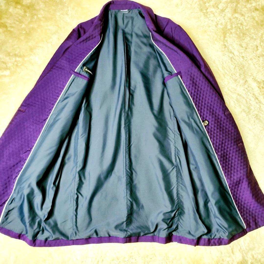 【美品・15AWランウェイ】ジルサンダー ダブルチェスターコート エンボス加工