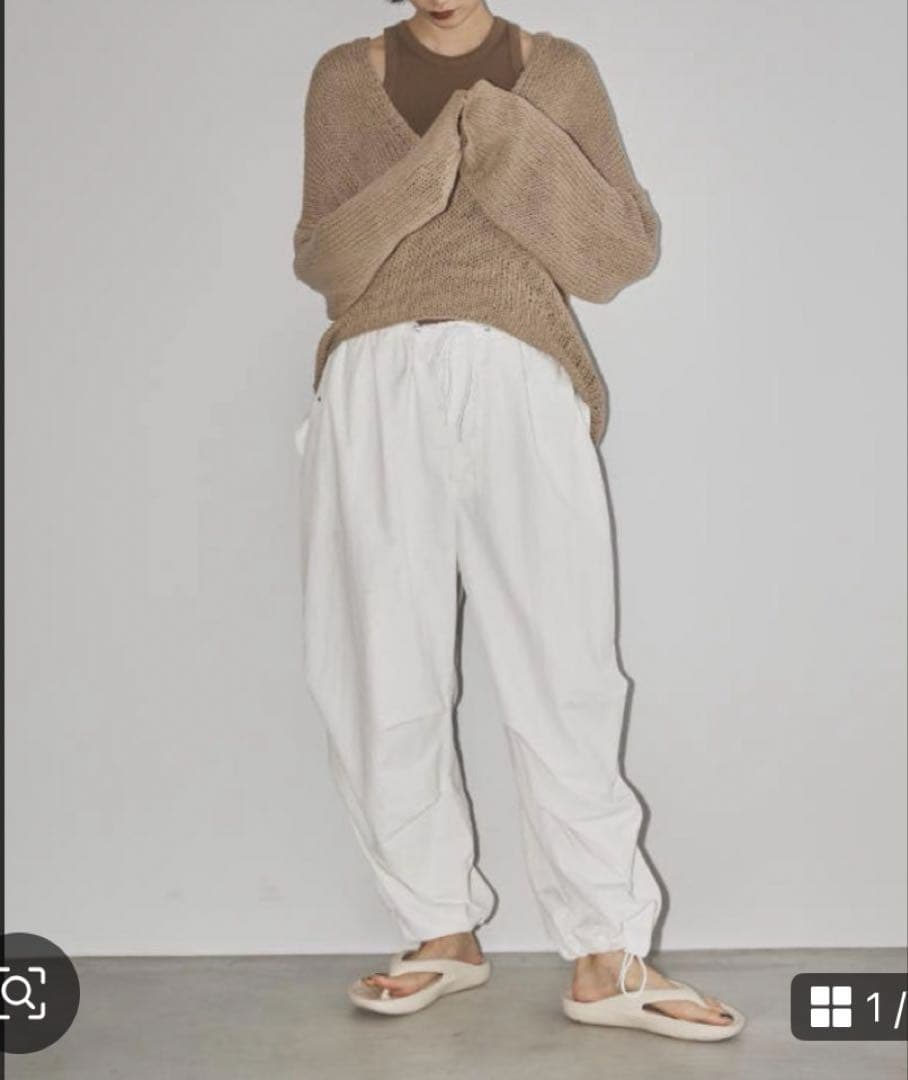 トゥデイフル　ボーイフレンドナイロンパンツ