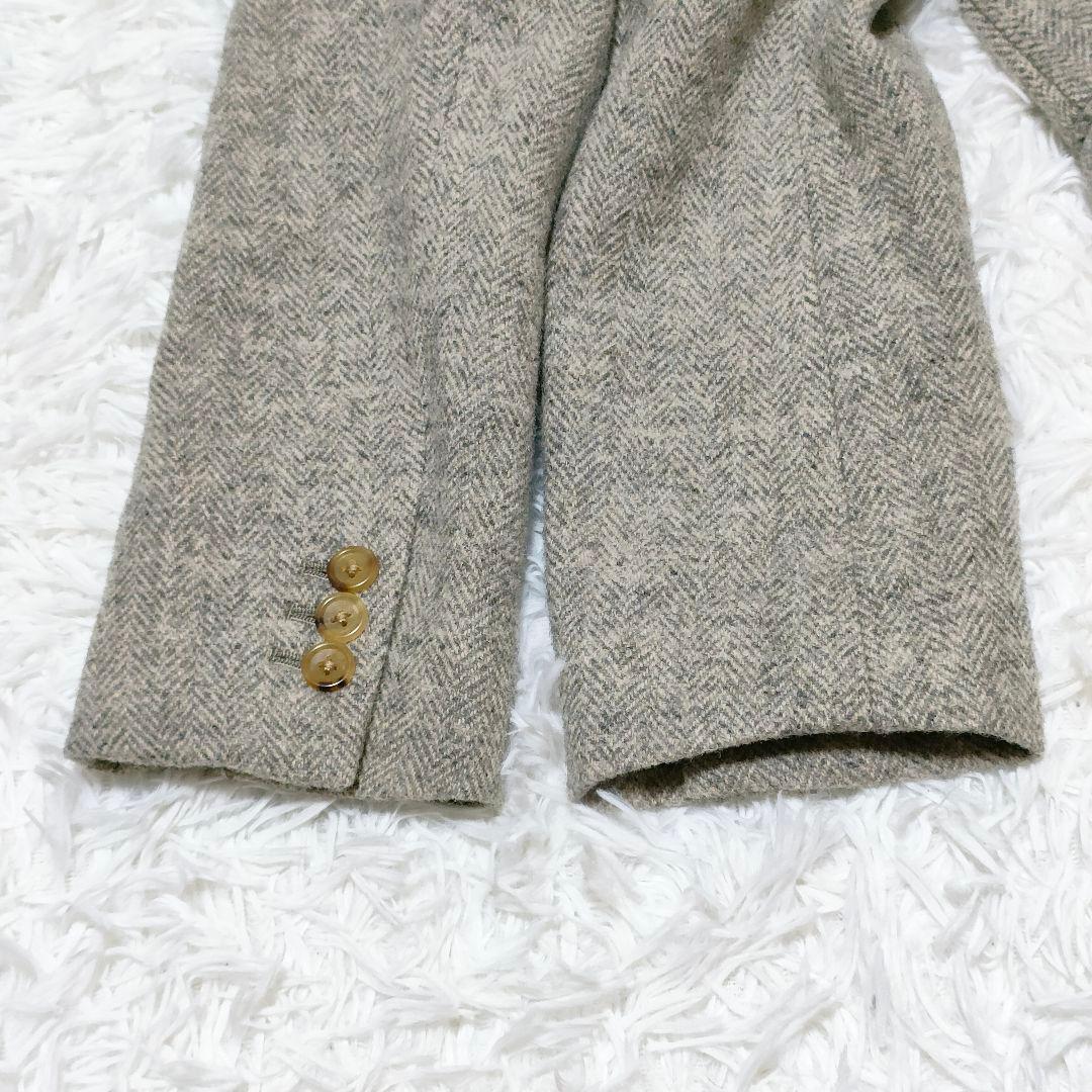 マーガレットハウエル　ウール　ヘリンボーン　テーラードジャケット　2B　2