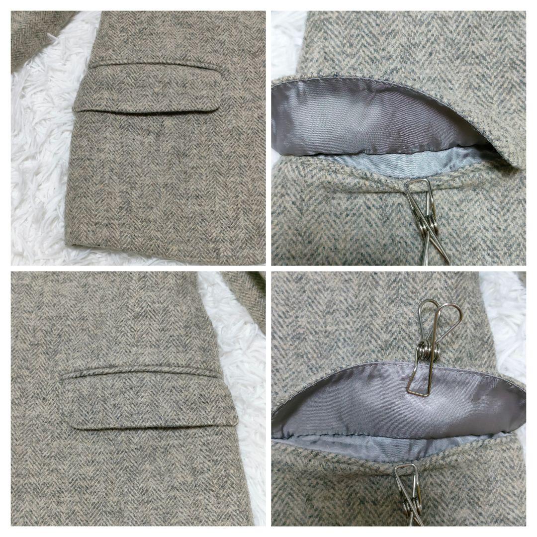 マーガレットハウエル　ウール　ヘリンボーン　テーラードジャケット　2B　2