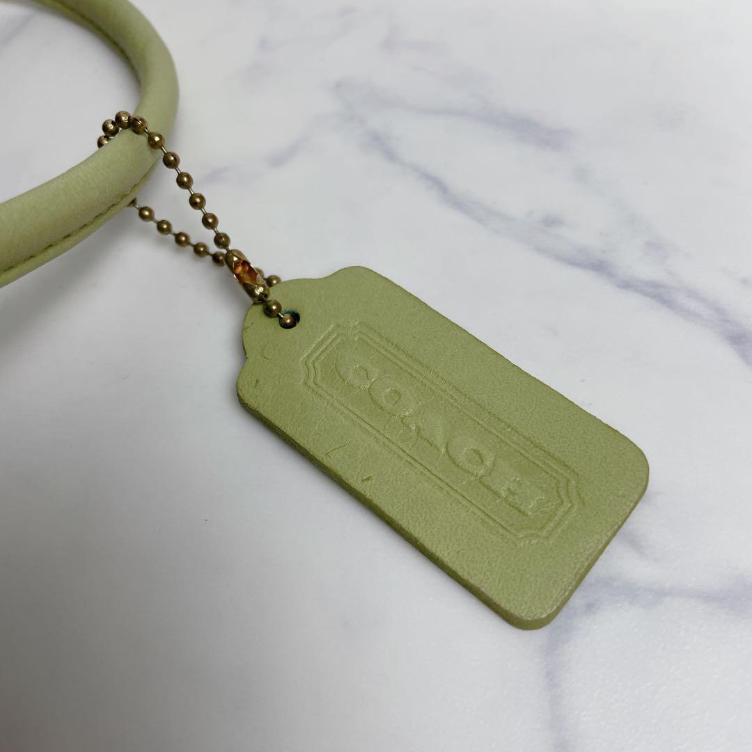 極美品✨OLD COACH トートバッグ USA製 ライム スモールランチ