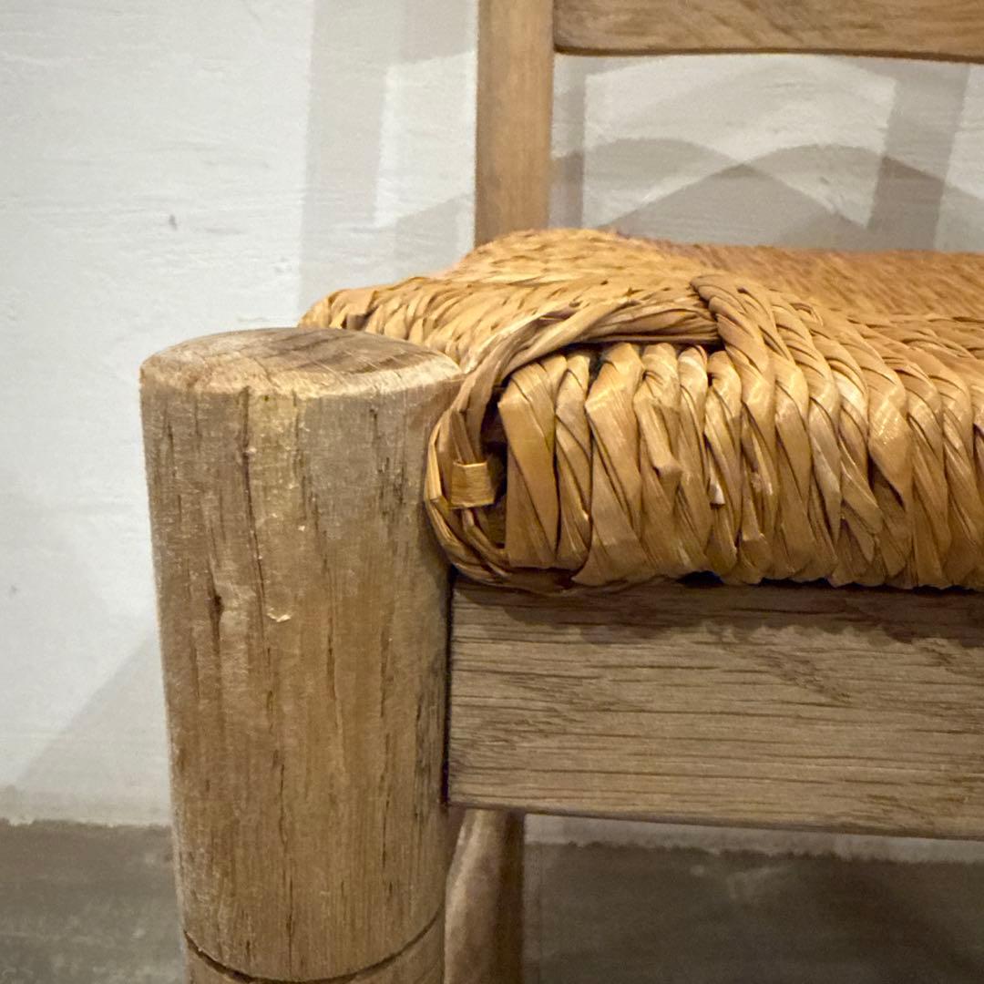 年末年始saleヴィンテージ ダイニングチェア　カフェチェア　藁座面　剥離　1