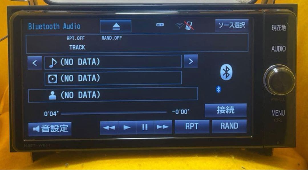 トヨタ純正　SDナビ NSZT-W66T　2017年地図　高精細液晶　アンテナ