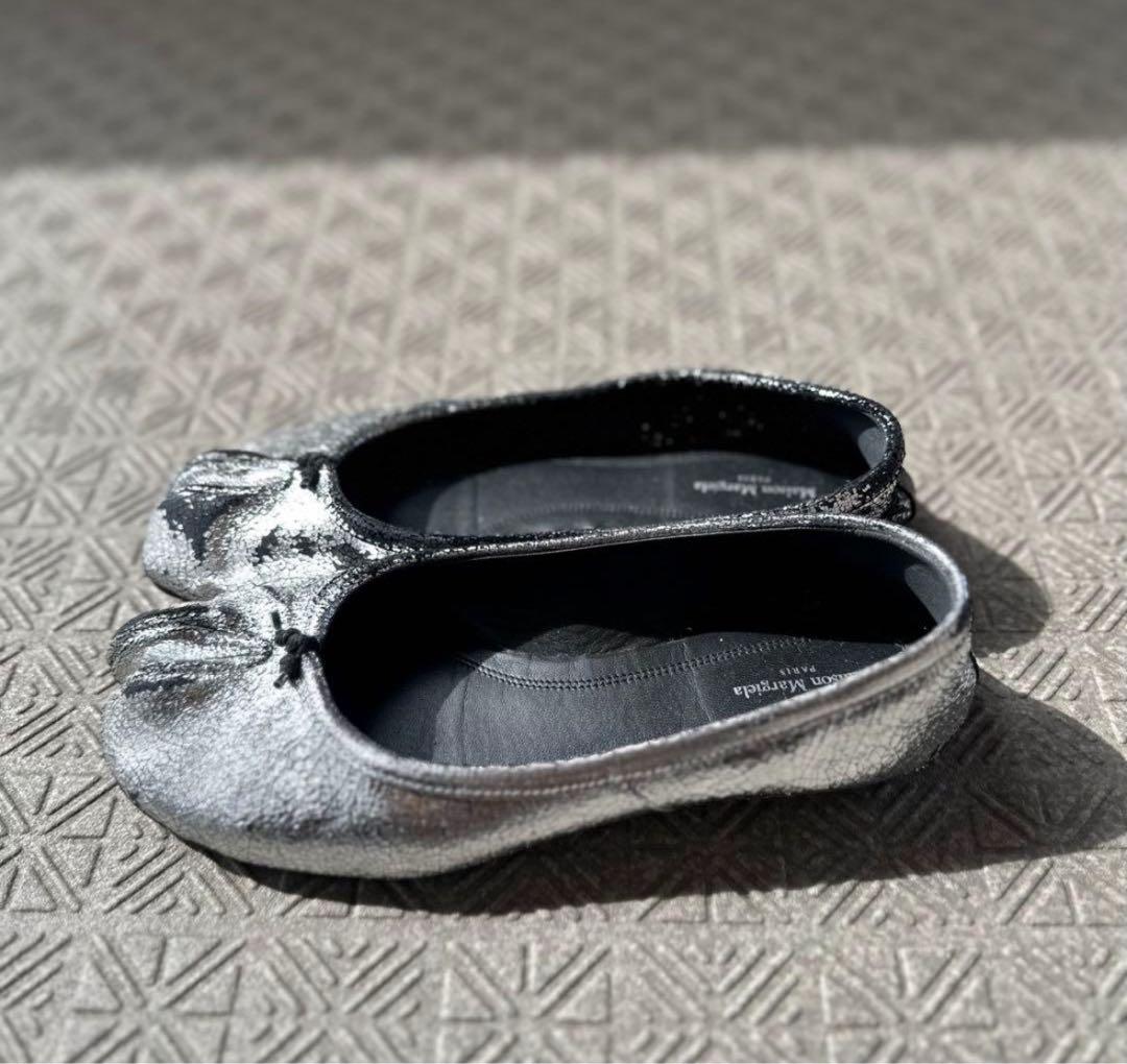 正規品 Maison Margiela TABI バレエ シルバー