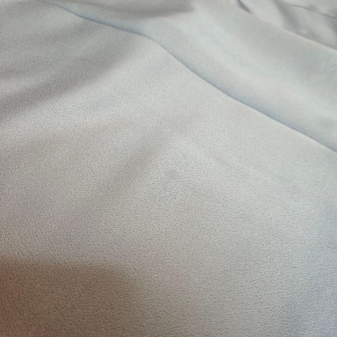 一点限り！ブルーグレー胡蝶蘭刺繍訪問着 お仕立て上がり。