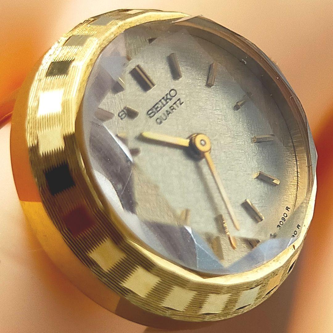 【極美品/電池交換済】SEIKO 希少クォーツ リングウォッチ ゴールド