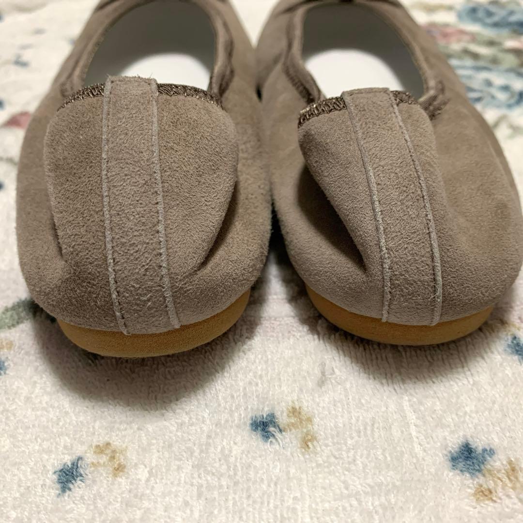 美品★クルントウキョウ★ウォータープルーフスエード(トープ)24.0cm ジゼル