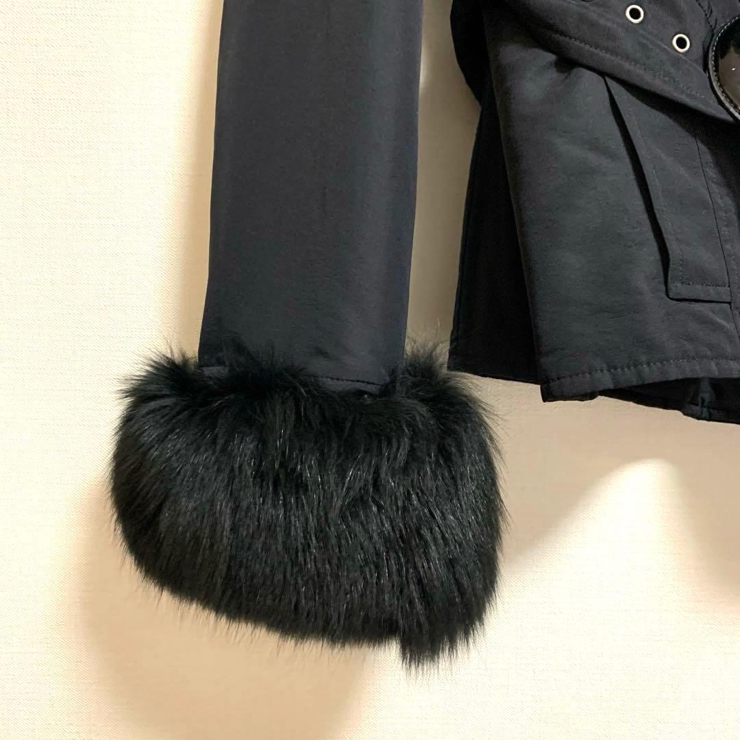 【極美品】ノーベスパジオ　ブルーフォックス付ジャケット 38 Mサイズ相当