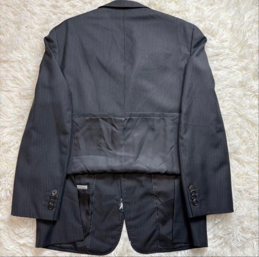 ポールスミス ダークグレー ストライプ ビジネススーツ