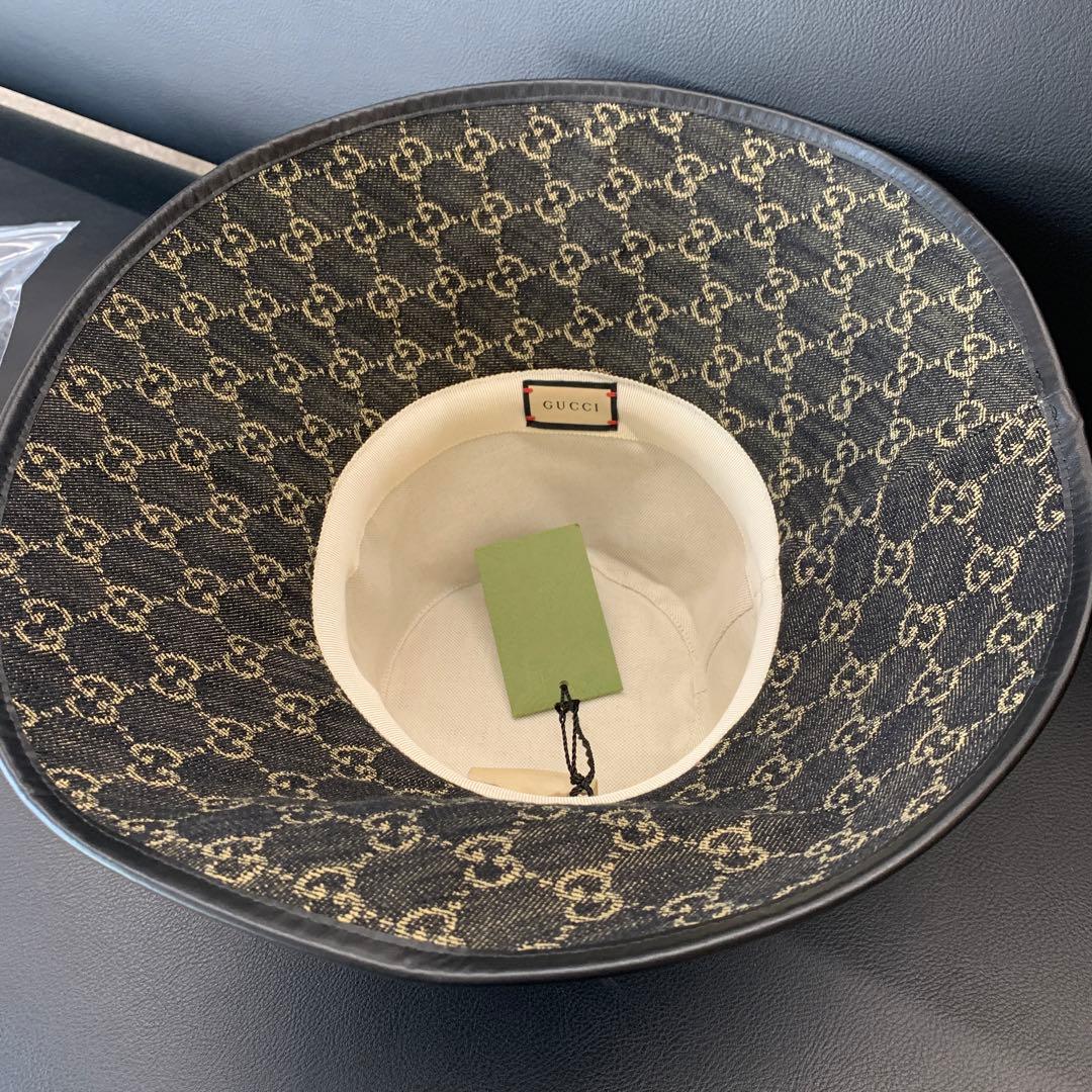 GUCCI グッチ　帽子　バケットハット　GG柄　新品未使用　Mサイズ