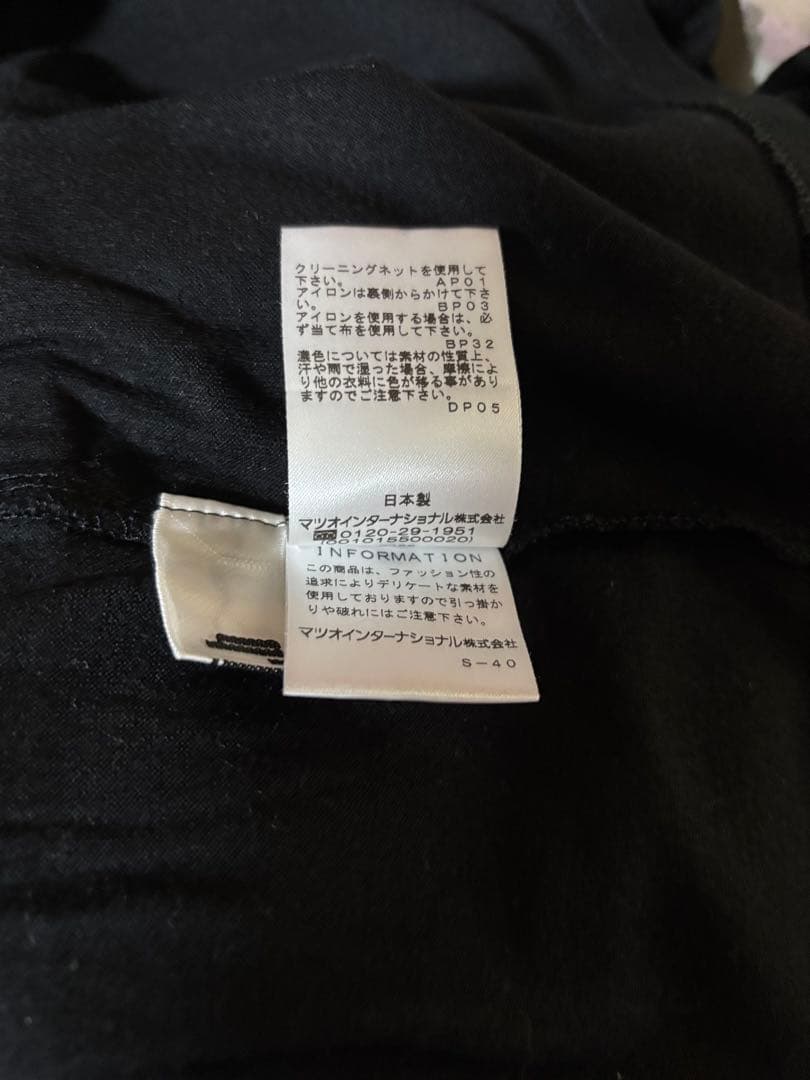 ☆センソユニコ　tbチュニック　黒にコード刺繍