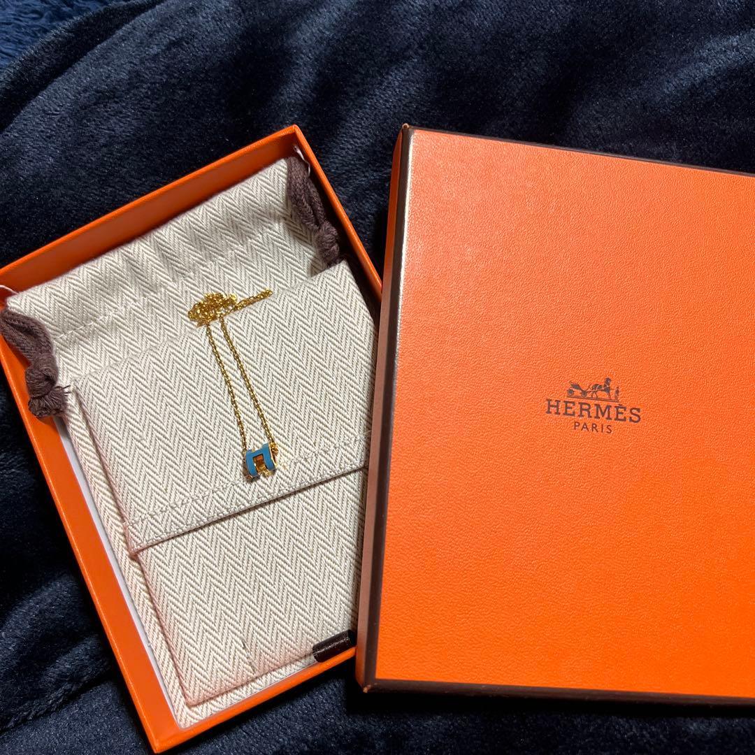 と*読様 HERMES ゴールド ネックレス 箱付き