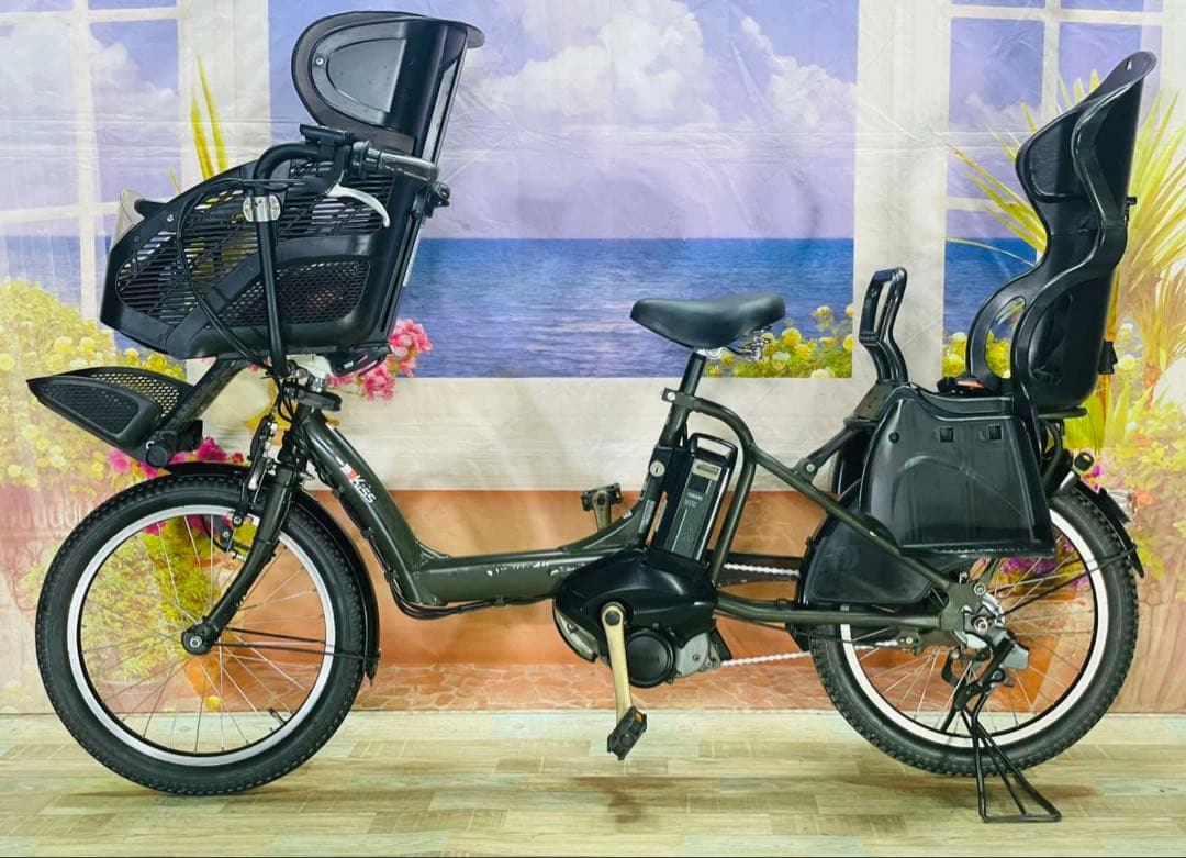 パスキス12AH⭐️人気モデル！ヤマハ子供乗せ電動アシスト自転車Y2400