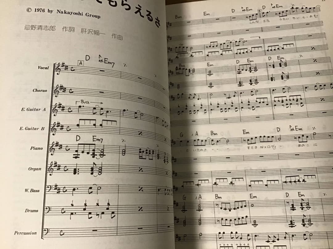 ★楽譜/RCサクセション/EPLP/バンドスコア/忌野清志郎