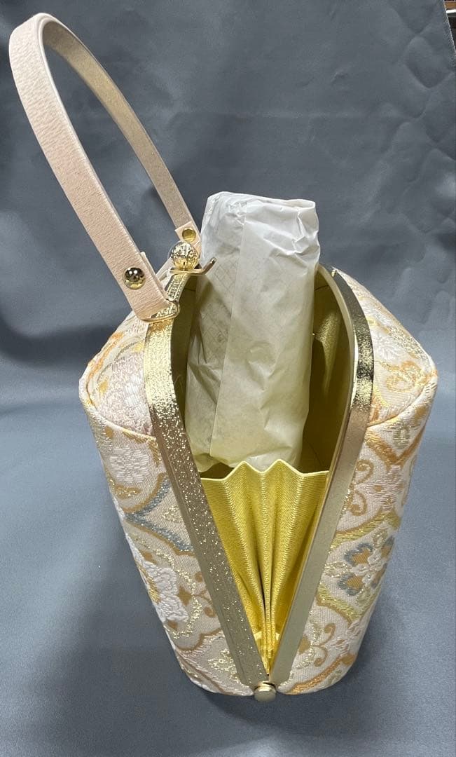 草履バックセット礼装用　西陣帯地使用　厚底草履24cm ソフト鼻緒裏　彩ブランド