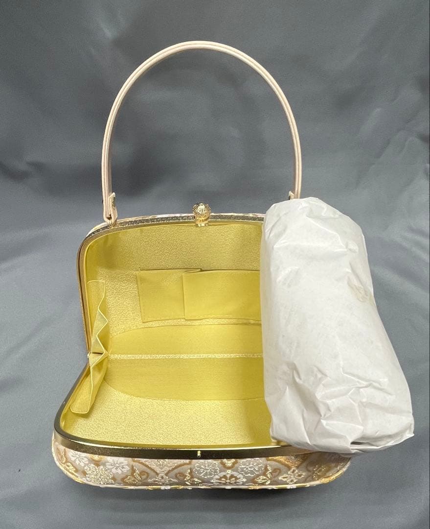 草履バックセット礼装用　西陣帯地使用　厚底草履24cm ソフト鼻緒裏　彩ブランド