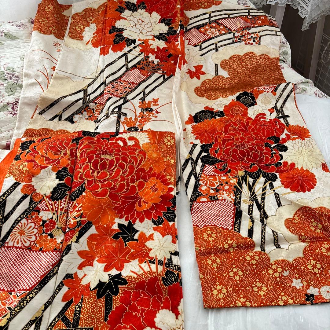 最終お値下げ　美品　京都　豪華　お振袖　手描き　金彩　成人式　卒業式