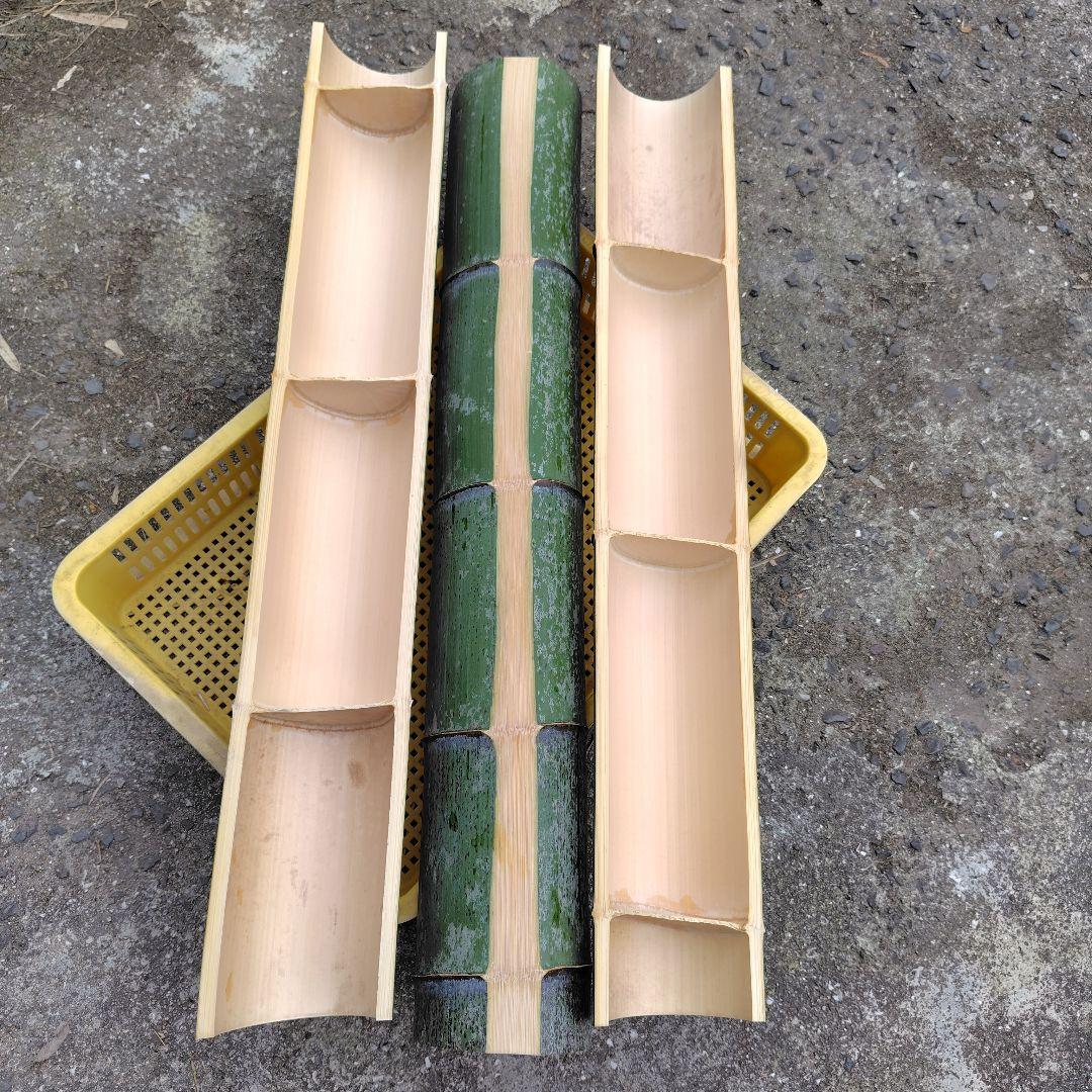 あんまん様「専用画面」　香川県産（孟宗竹）　大皿→３個　全長９０cm