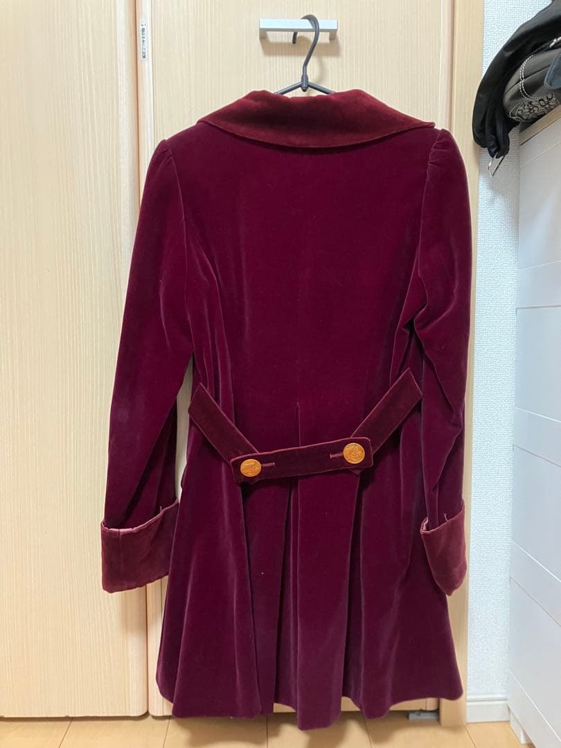 ジェーンマープル 別珍コート べっ甲ボタン