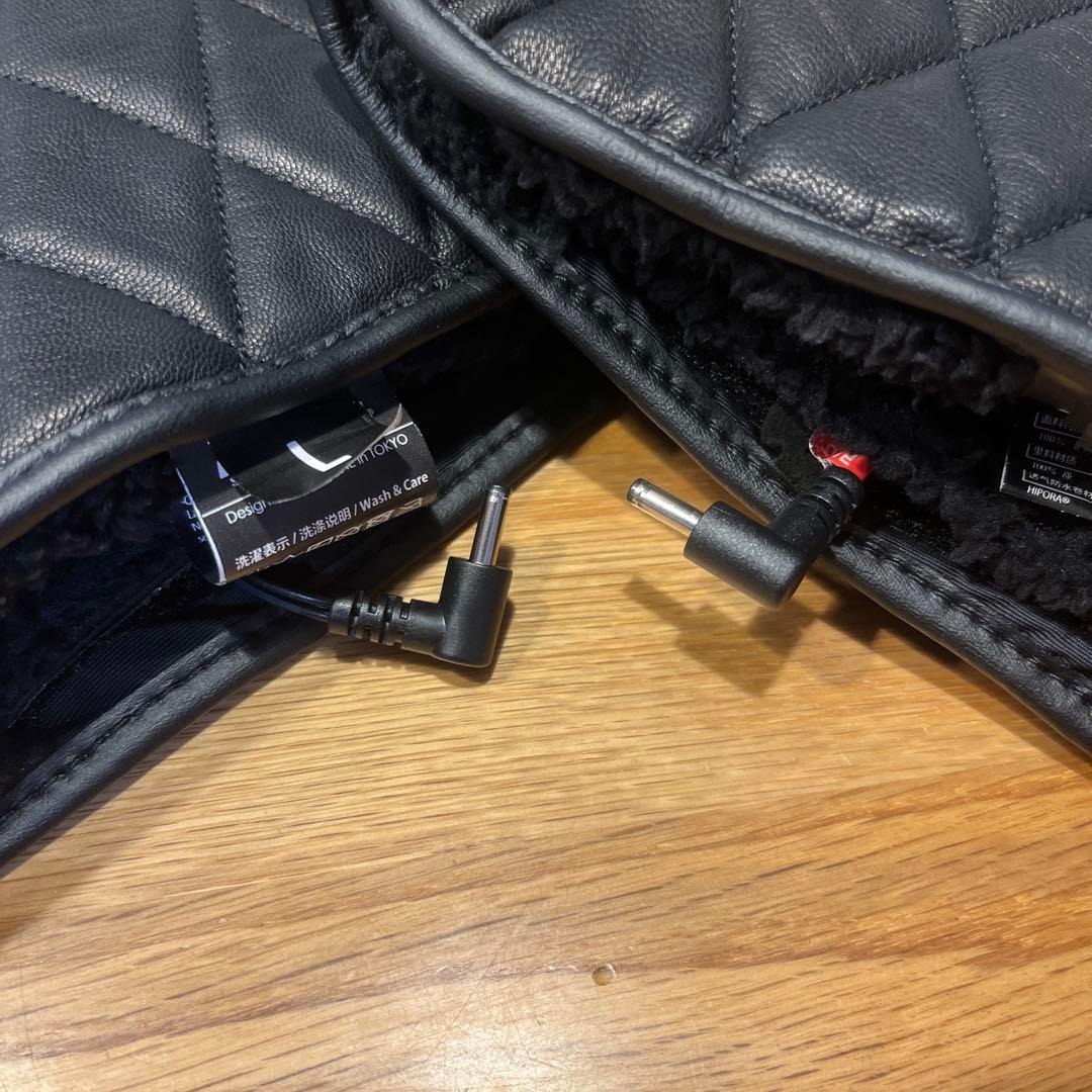 【美品】コミネ　EK-218 ネオレトロレザーヒートグローブ