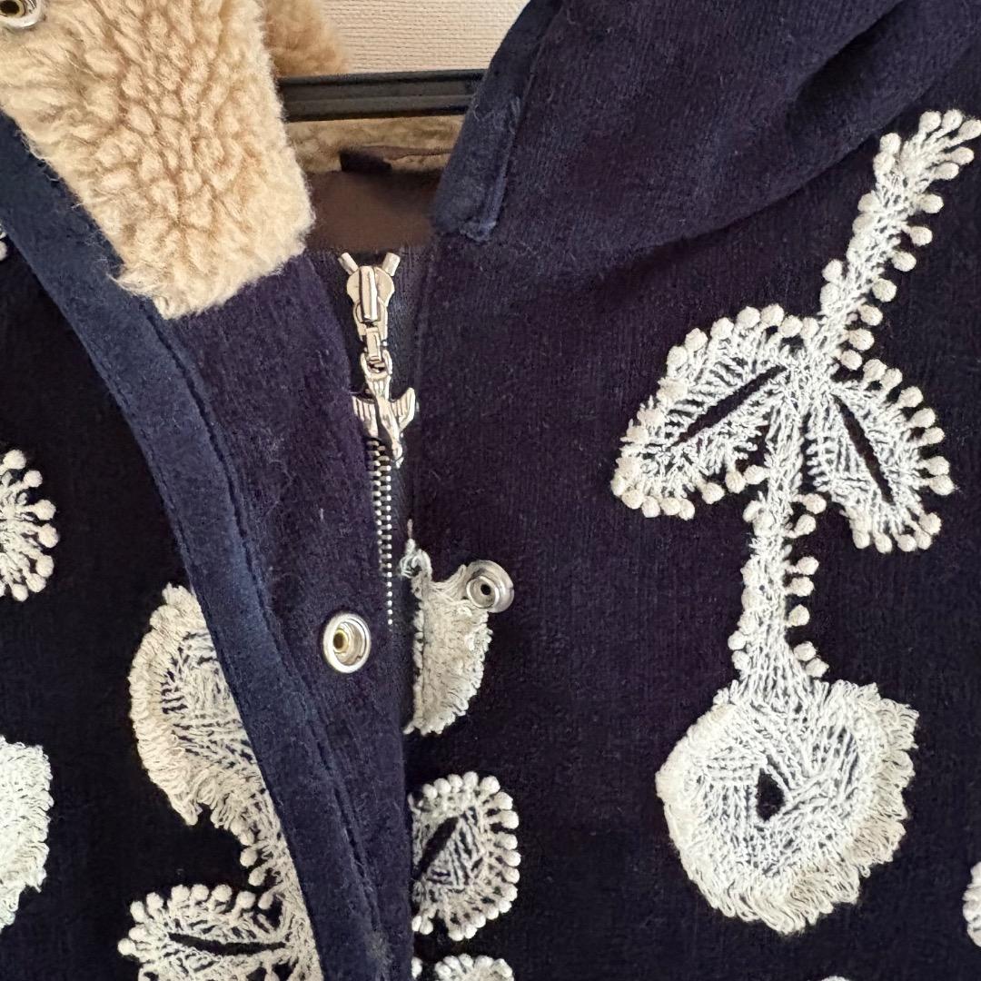 ミナペルホネン frost garden ダウンベスト　ネイビー　36