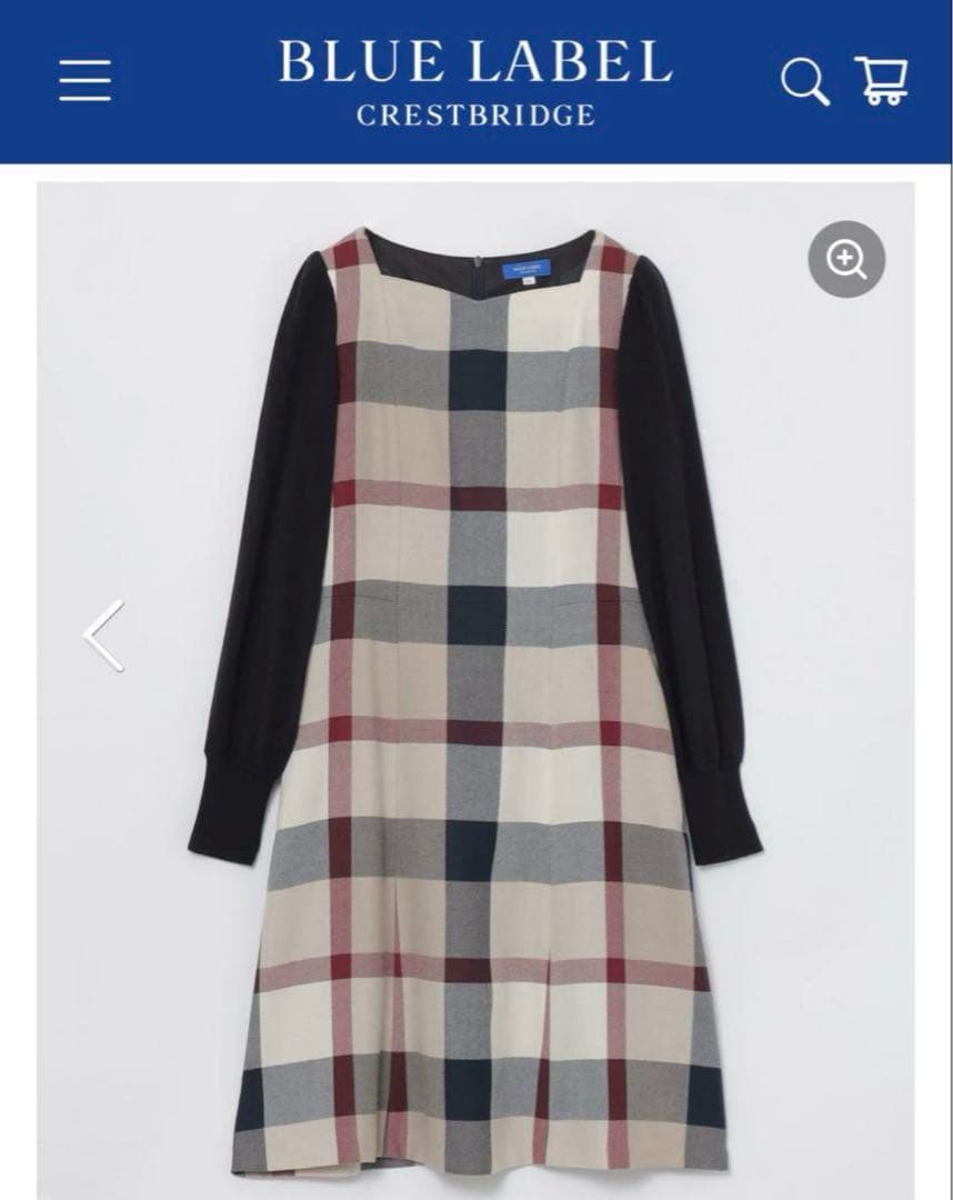 BLUE LABEL CRESTBRIDGE チェック柄ワンピース 36