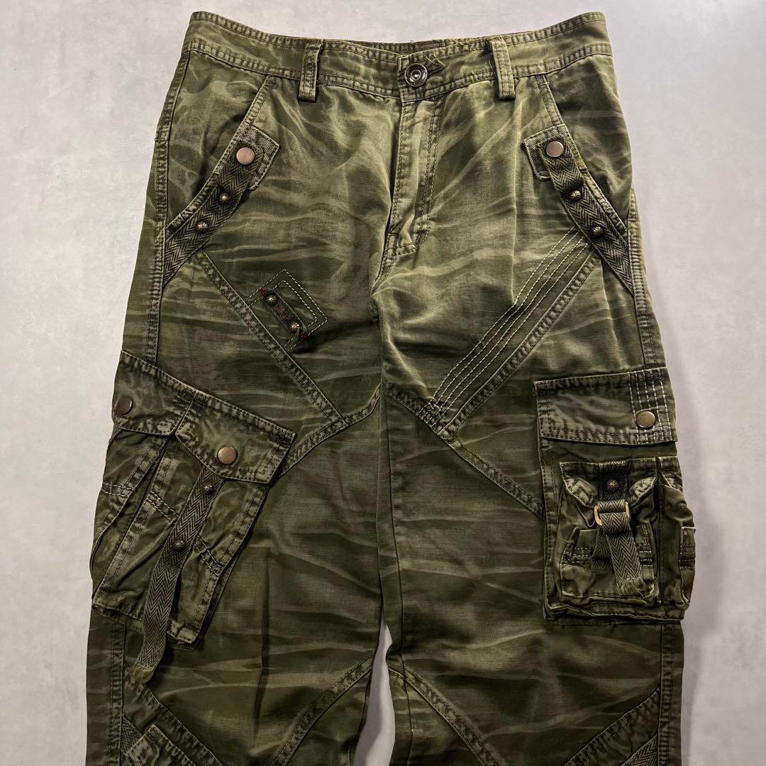 00s in the attic マルチポケット カーゴパンツ Y2K